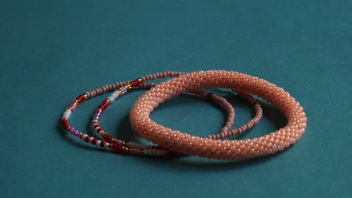 Armband-Set "Fair 'n Funkel" Silk Coral Whisper